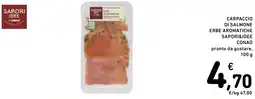 Spazio Conad Carpaccio di salmone erbe aromatiche sapori&idee conad offerta