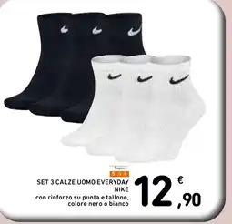 Spazio Conad Taglie set 3 calze uomo everyday NIKE offerta