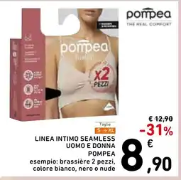 Spazio Conad Taglie linea intimo seamless uomo e donna pompea offerta