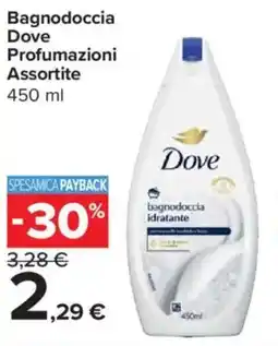 Carrefour Express Bagnodoccia Dove Profumazioni Assortite offerta