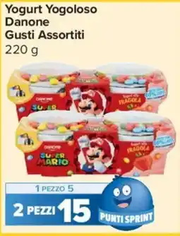 Carrefour Express Yogurt Yogoloso Danone Gusti Assortiti offerta