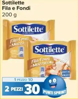 Carrefour Express Sottilette Fila e Fondi offerta