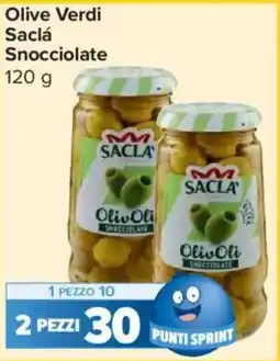 Carrefour Express Olive Verdi Saclá Snocciolate offerta