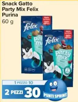 Carrefour Express Snack Gatto Party Mix Felix Purina offerta