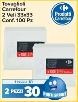 Carrefour Express Tovaglioli Carrefour offerta