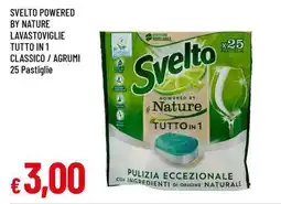 Famila Svelto Powered by Nature Lavastoviglie Tutto in 1 Classico / Agrumi 25 Pastiglie offerta