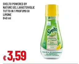 Famila Svelto Powered by Nature Gel Lavastoviglie Tutto in 1 Profumo di Limone offerta