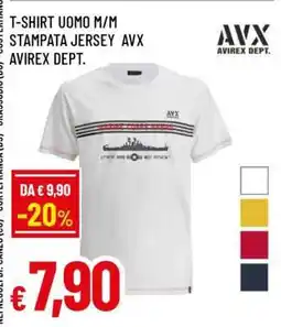 Famila T-SHIRT UOMO M/M STAMPATA JERSEY AVX AVIREX DEPT offerta