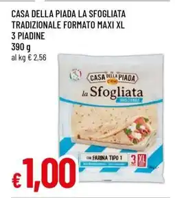 Famila CASA DELLA PIADA LA SFOGLIATA TRADIZIONALE FORMATO MAXI XL 3 PIADINE offerta