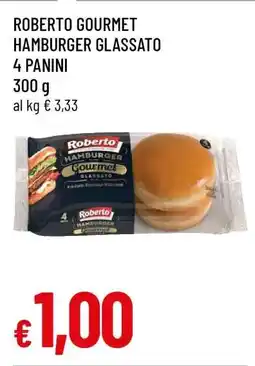 Famila ROBERTO GOURMET HAMBURGER GLASSATO 4 PANINI offerta