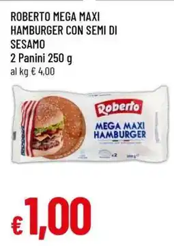 Famila ROBERTO MEGA MAXI HAMBURGER CON SEMI DI SESAMO offerta