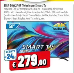 Famila MIIA 50W240F Televisore Smart Tv offerta