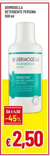 Famila DERMOGELLA DETERGENTE PERSONA 500 ml offerta
