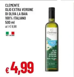 Famila CLEMENTE OLIO EXTRA VERGINE DI OLIVA LA BAIA 100% ITALIANO offerta