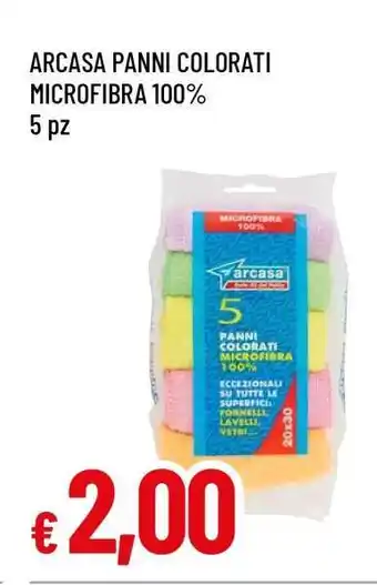 Famila ARCASA PANNI COLORATI MICROFIBRA 100% offerta