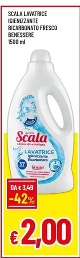 Famila SCALA LAVATRICE IGIENIZZANTE BICARBONATO FRESCO BENESSERE 1500 ml offerta