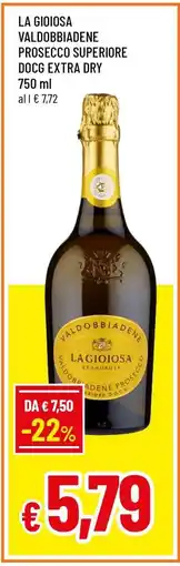 Famila LA GIOIOSA VALDOBBIADENE PROSECCO SUPERIORE DOCG EXTRA DRY offerta