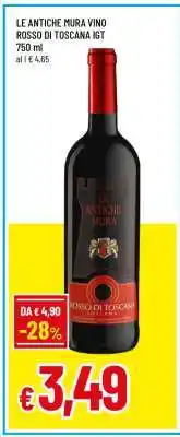 Famila LE ANTICHE MURA VINO ROSSO DI TOSCANA IGT offerta