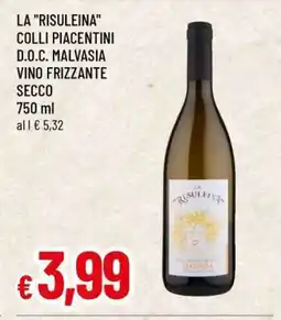 Famila LA RISULEINA COLLI PIACENTINI D.O.C. MALVASIA VINO FRIZZANTE SECCO offerta