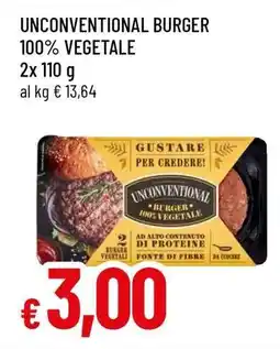 Famila UNCONVENTIONAL Burger 100% Vegetale offerta