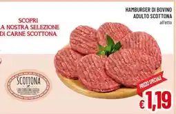 Famila Hamburger di bovino adulto scottona offerta