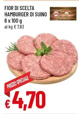 Famila FIOR DI SCELTA HAMBURGER DI SUINO offerta