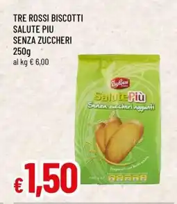 Famila TRE ROSSI BISCOTTI SALUTE PIU SENZA ZUCCHERI offerta