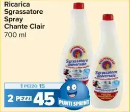 Carrefour Express Ricarica Sgrassatore Spray Chante Clair offerta