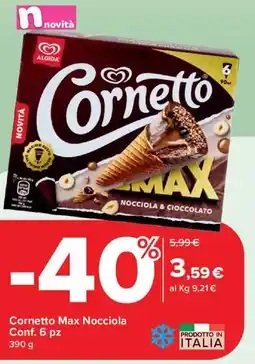 Carrefour Express Cornetto Max Nocciola offerta