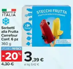 Carrefour Express Sorbetti alla Frutta Carrefour offerta