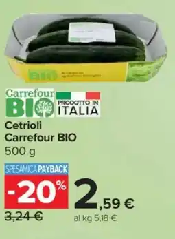 Carrefour Express Cetrioli Carrefour BIO offerta