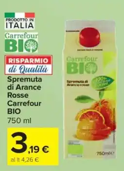 Carrefour Express Spremuta di Arance rosse Carrefour BIO offerta