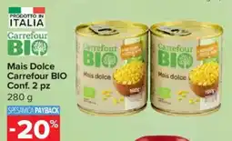 Carrefour Express Mais Dolce Carrefour BIO offerta