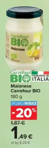 Carrefour Express Maionese Carrefour BIO offerta