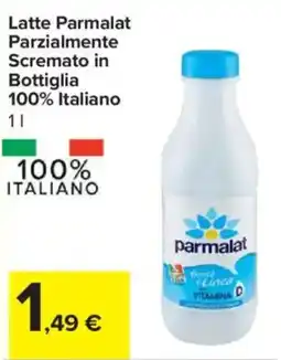 Carrefour Express Latte Parmalat Parzialmente Scremato in Bottiglia 100% Italiano offerta