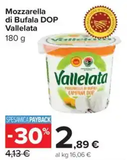 Carrefour Express Mozzarella di Bufala DOP Vallelata offerta