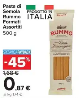 Carrefour Express Pasta di Semola Rummo Formati Assortiti offerta