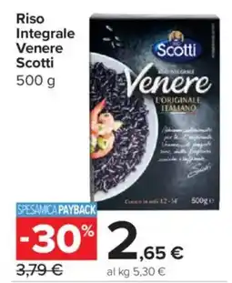 Carrefour Express Riso Integrale Venere Scotti offerta
