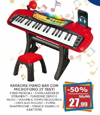 Happy Casa Karaoke Piano Bar con Microfono 37 tasti offerta