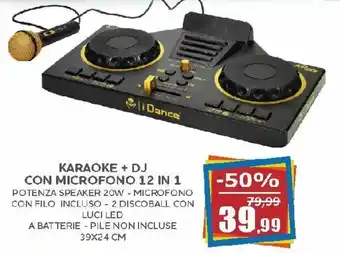 Karaoke + DJ con Microfono 12 in 1