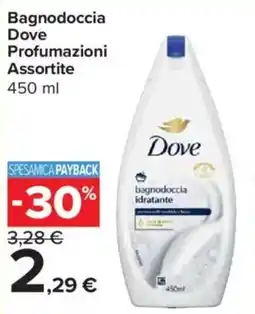 Carrefour Express Bagnodoccia Dove Profumazioni Assortite offerta