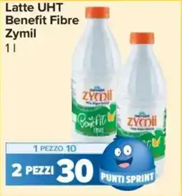 Carrefour Express Latte UHT Benefit Fibre Zymil offerta