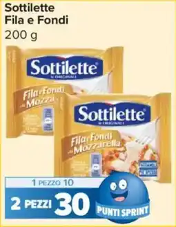 Carrefour Express Sottilette Fila e Fondi offerta
