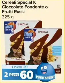 Carrefour Express Cereali Special K Cioccolato Fondente o Frutti Rossi offerta