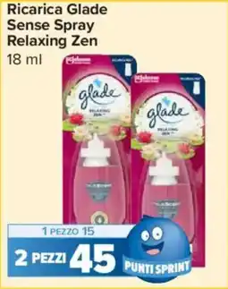 Carrefour Express Ricarica Glade Sense Spray Relaxing Zen offerta