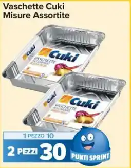 Carrefour Express Vaschette Cuki Misure Assortite offerta
