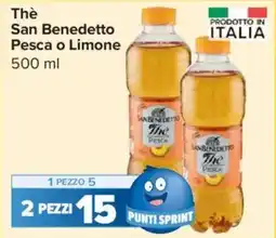 Carrefour Express Thè San Benedetto Pesca o Limone offerta