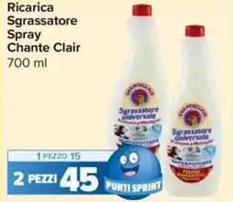 Carrefour Express Ricarica Sgrassatore Spray Chante Clair offerta