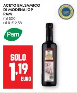 Pam Aceto balsamico di modena igp PAM offerta