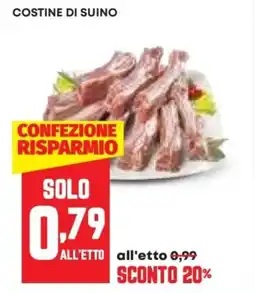 Pam Costine di suino offerta
